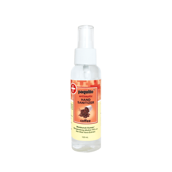 Paquito Antiseptic Alcohol Hand Sanitizer Spray Coffee