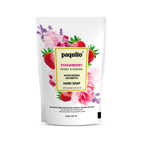 Paquito Antiseptic Hand Soap Strawberry Peony & Sakura